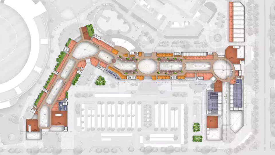Virtual retail and multiplex spaces floor plan